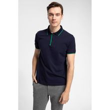 DeFacto S3618AZ20HSBK27 Siyah Polo Yaka Slim Fit Pamuklu Erkek T-Shirt