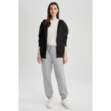 DeFacto S7370AZ23SP Gri-GR256 Standart Fit Jogger Kadın Eşofman Altı