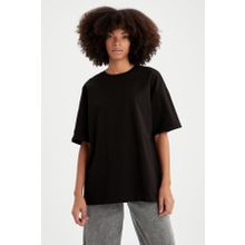 DeFacto V4136AZ22SP Oversize Fit Pamuklu Kısa Kollu Basic Tişört