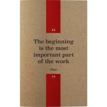 Deffter 64839-9 Quotes From Thinkers Plato Karton Kapak 14,8x21 Noktalı 70 Sayfa Defter