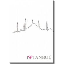 Deffter Defter I Live Istanbul Mosque 14 x 20 cm Defter