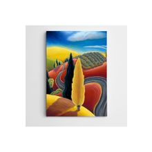 Dekolata Ağaç ve Yol Modern Sanat 85x120 cm Kanvas Tablo