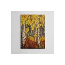 Dekolata Ağaçlar ve Sonbahar Yağlıboya Reprodüksiyon 60x85 cm Kanvas Tablo