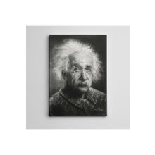 Dekolata Albert Einstein Siyah Beyaz 140x200 cm Kanvas Tablo