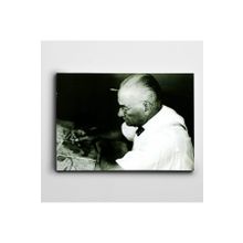 Dekolata Atatürk Gözlükle 100x140 cm Kanvas Tablo