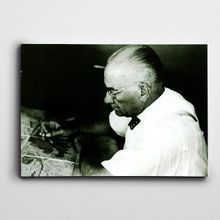 Dekolata Atatürk Gözlükle 25x35 cm Kanvas Tablo