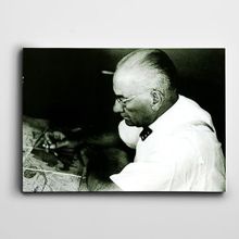 Dekolata Atatürk Gözlükle 50x70 cm Kanvas Tablo