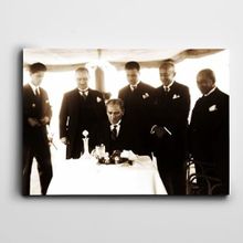 Dekolata Atatürk İstanbul 1927 25x35 cm Kanvas Tablo