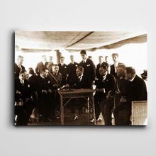 Dekolata Atatürk İstanbul'da 35x50 cm Kanvas Tablo