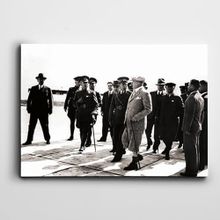 Dekolata Atatürk İzmir 1934 70x100 cm Kanvas Tablo