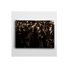 Dekolata Atatürk İzmir'de 1928 85x120 cm Kanvas Tablo