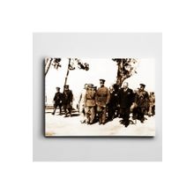 Dekolata Atatürk İzmir'de 1934 85x120 cm Kanvas Tablo