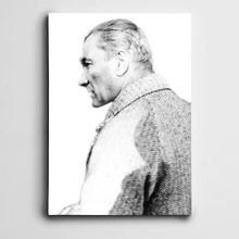 Dekolata Atatürk Kaban 140x200 cm Kanvas Tablo