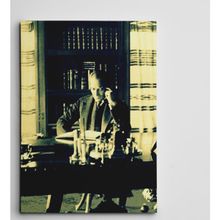 Dekolata Atatürk Kitap Okurken 50x70 cm Kanvas Tablo