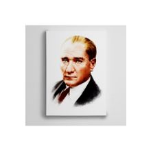 Dekolata Atatürk Renkli Portre 30x40 cm Kanvas Tablo