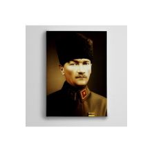 Dekolata Atatürk Şayap Kalpak 40x60 cm Kanvas Tablo