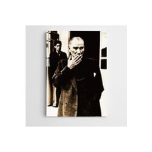 Dekolata Atatürk Sigara İçerken 20x30 cm Kanvas Tablo