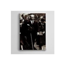 Dekolata Atatürk Siyah Beyaz 16 140x200 cm Kanvas Tablo