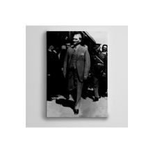 Dekolata Atatürk Siyah Beyaz 18 85x120 cm Kanvas Tablo