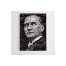 Dekolata Atatürk Siyah Beyaz Mozaik 60x85 cm Kanvas Tablo