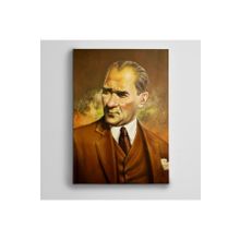 Dekolata Atatürk Takım Elbiseli 60x85 cm Kanvas Tablo
