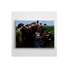Dekolata Atatürk ve Askerler 20x30 cm Kanvas Tablo