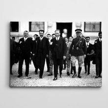 Dekolata Atatürk ve Askerler 25x35 cm Kanvas Tablo