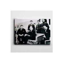 Dekolata Atatürk ve Eşrafı 85x120 cm Kanvas Tablo