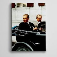 Dekolata Atatürk ve İsmet İnönü 2 25x35 cm Kanvas Tablo