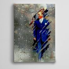 Dekolata Atatürk ve Yağmur 25x35 cm Kanvas Tablo
