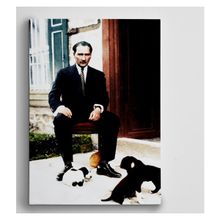 Dekolata Atatürk ve Yavru Köpekler 30x40 cm Kanvas Tablo