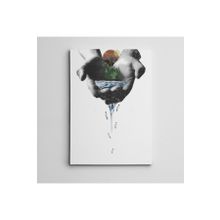 Dekolata Avuçlarımda Balıklar Mini 50x70 cm Kanvas Tablo