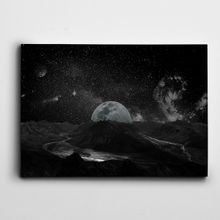 Dekolata Ay Gece 20x30 cm Kanvas Tablo