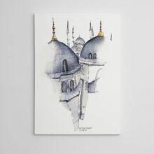Dekolata Ayasofya Suluboya 30x40 cm Kanvas Tablo