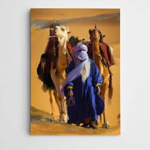Dekolata Bedevi ve Develer Modern Sanat 40x60 cm Kanvas Tablo