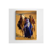 Dekolata Bedevi ve Develer Modern Sanat 50x70 cm Kanvas Tablo