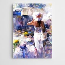 Dekolata Beyaz Tonlar Modern Sanat 60x85 cm Kanvas Tablo