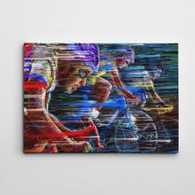 Dekolata Bisiklet Yağlıboya Reprodüksiyon 35x50 cm Kanvas Tablo