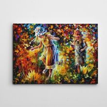 Dekolata Çiçek Bahçesi Yağlıboya Reprodüksiyon 35x50 cm Kanvas Tablo