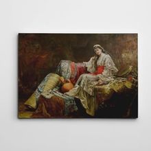 Dekolata Clemence Yağlıboya Reprodüksiyon 70x100 cm Kanvas Tablo
