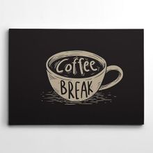 Dekolata Coffee Break 140x200 cm Kanvas Tablo