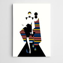 Dekolata Defile Modern Sanat 20x30 cm Kanvas Tablo