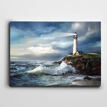 Dekolata Deniz Feneri 35x50 cm Kanvas Tablo
