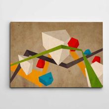 Dekolata DK001491 Geometri ve Renkler Modern Sanat 40x60 cm Kanvas Tablo