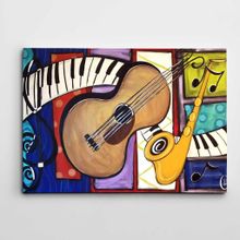 Dekolata DK001508 Müzik Modern Sanat 40x60 cm Kanvas Tablo