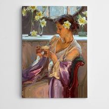Dekolata DK001709 Kadın ve Kelebekler 25x35 cm Kanvas Tablo