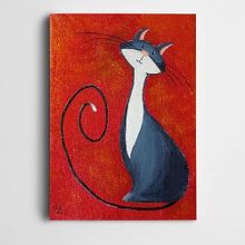 Dekolata DK002079 Kedi 20x30 cm Kanvas Tablo