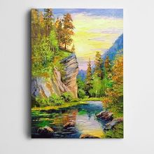 Dekolata DK002133 Doğa Manzarası Ağaçlar 40x60 cm Kanvas Tablo