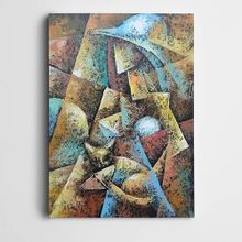 Dekolata DK002228 Kedi ve Kadın Dekoratif 20x30 cm Kanvas Tablo