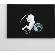 Dekolata Dünya ve Bebek 50x70 cm Kanvas Tablo